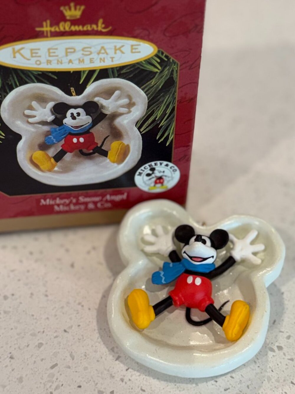 Hallmark Mickey's Snow Angel Mickey & Co. Ornament 1997